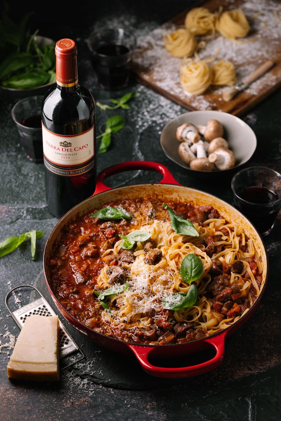 Slow-Cooked Kangaroo Ragu with Wild Mushroom and Wattleseed