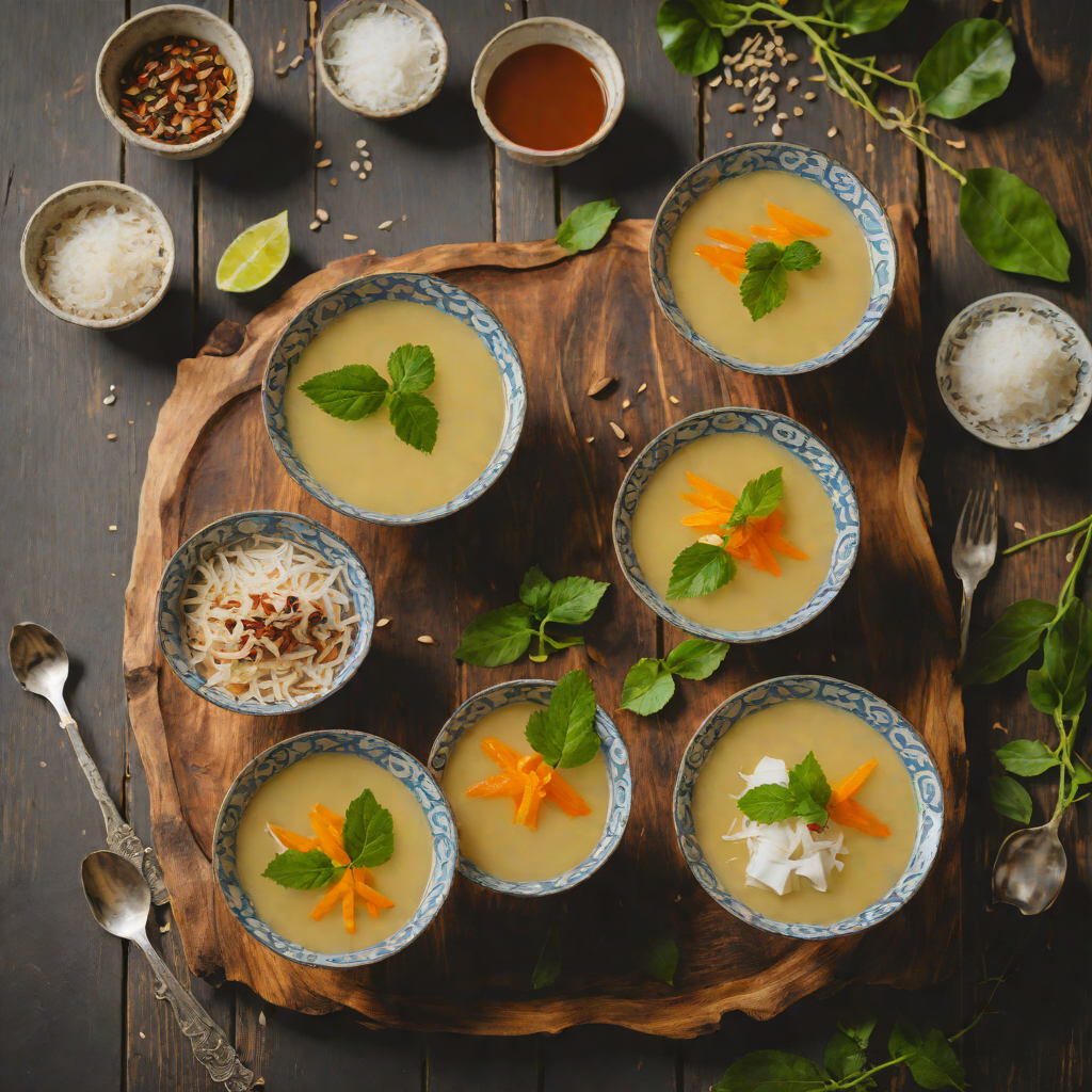 Chè Ba Màu (Three-Color Vietnamese Dessert) with Coconut Milk
