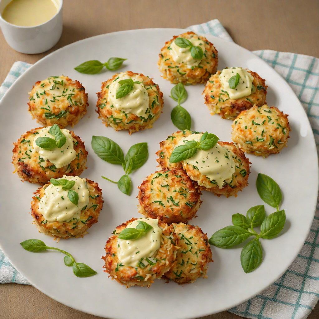 Baked Parmesan Risotto Cakes with Basil Aioli