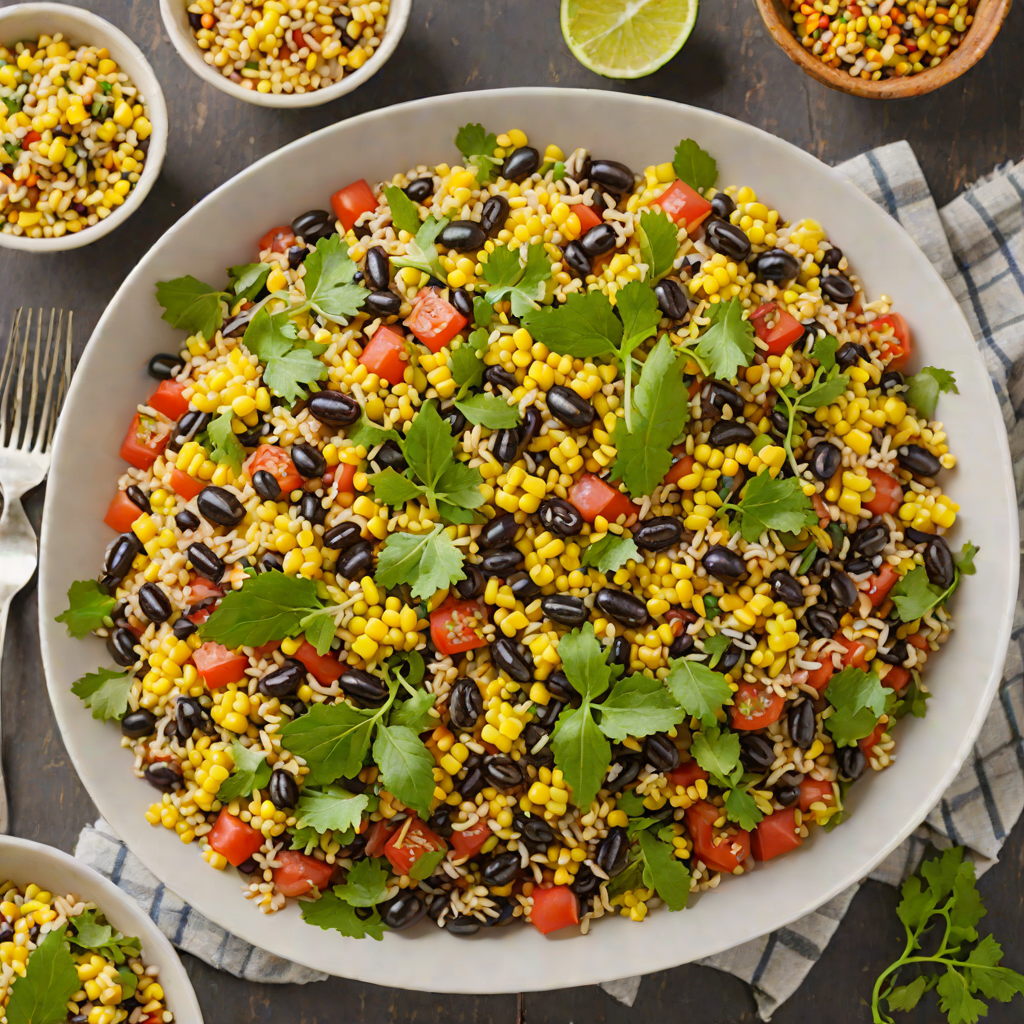 Spiced Mexican-Style Quinoa Salad with Black Beans and Corn