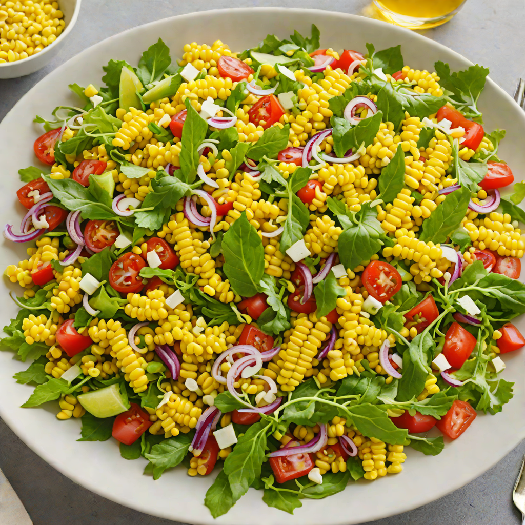Crunchy Summer Corn Salad with Citrus Vinaigrette
