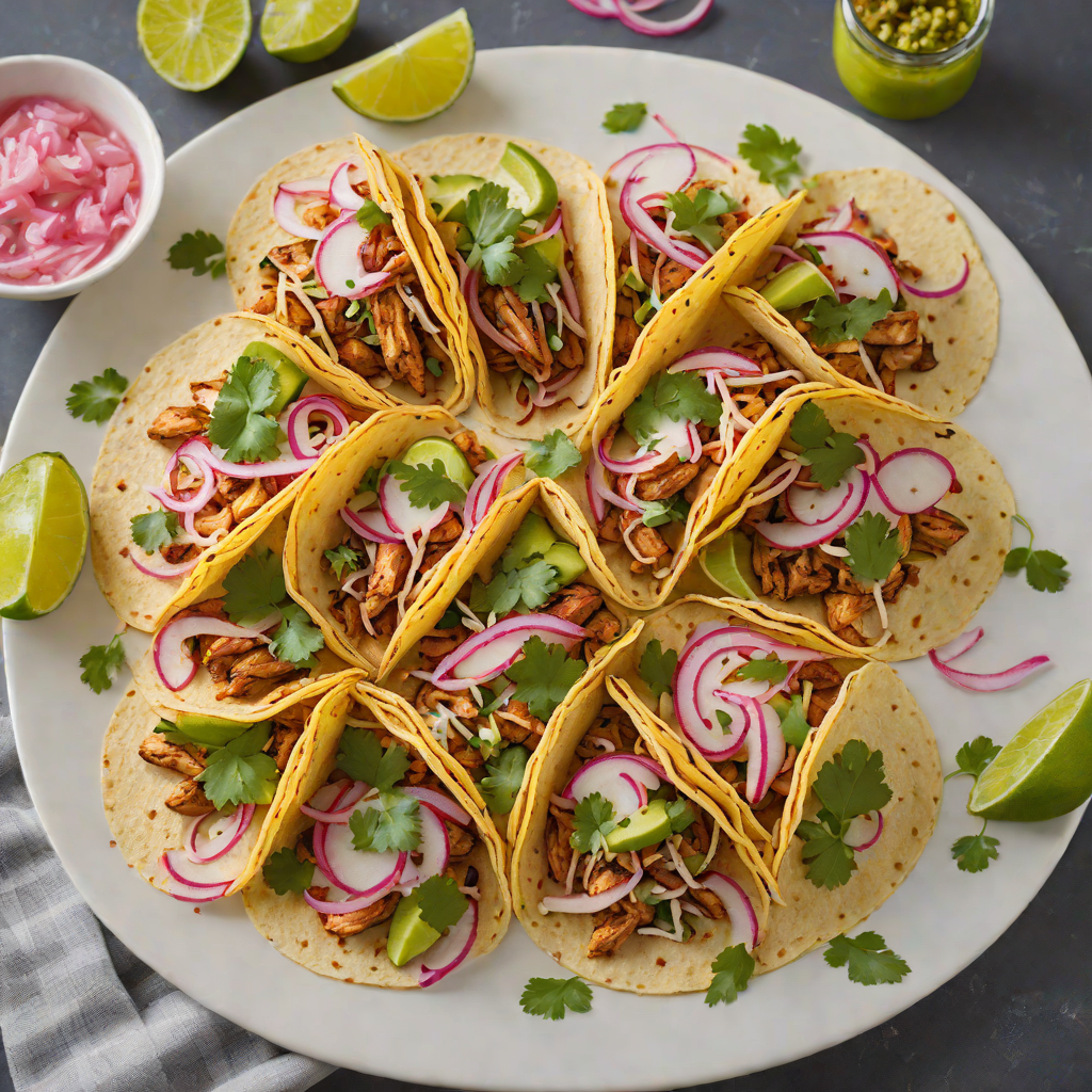 Chipotle-Lime Grilled Chicken Tacos with Pickled Red Onions