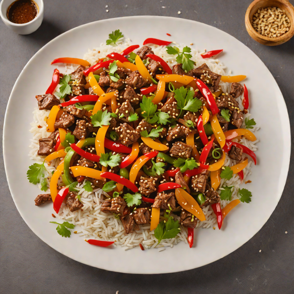Smoky Stir-Fried Beef with Bell Peppers and Garlic