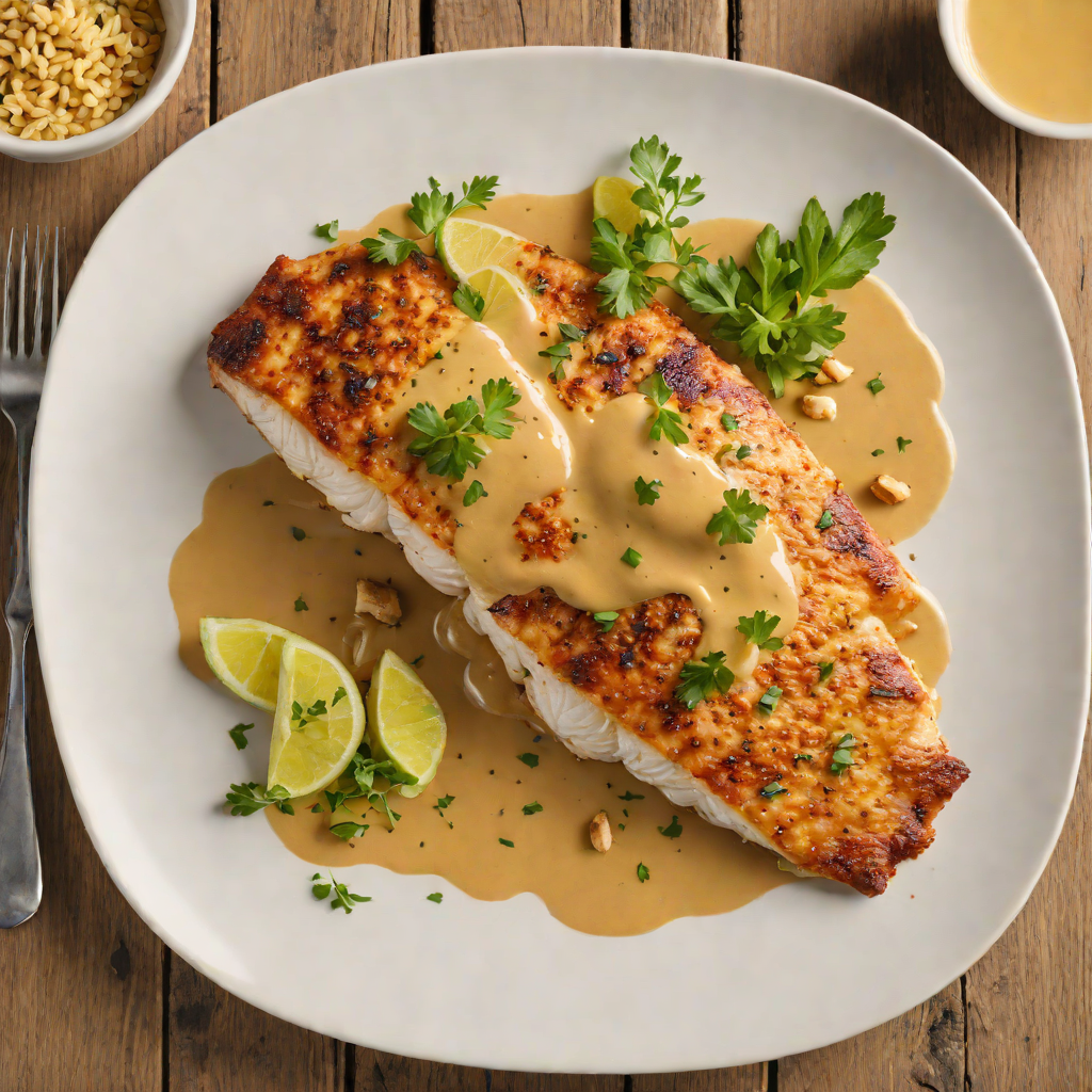 Pan-Roasted Southern Catfish with Cajun Butter Sauce