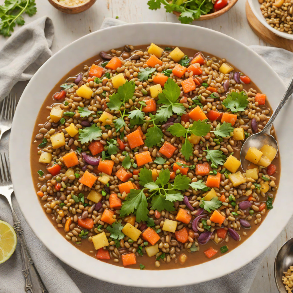 One-Pot Lentil and Vegetable Stew with Budgeted Pantry Staples