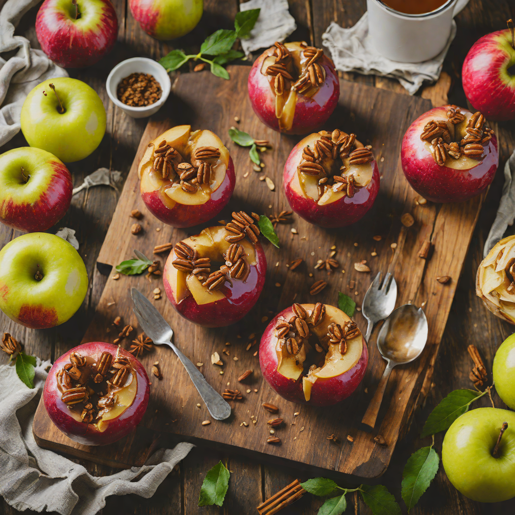 Chai-Spiced Baked Apples with Maple Glaze