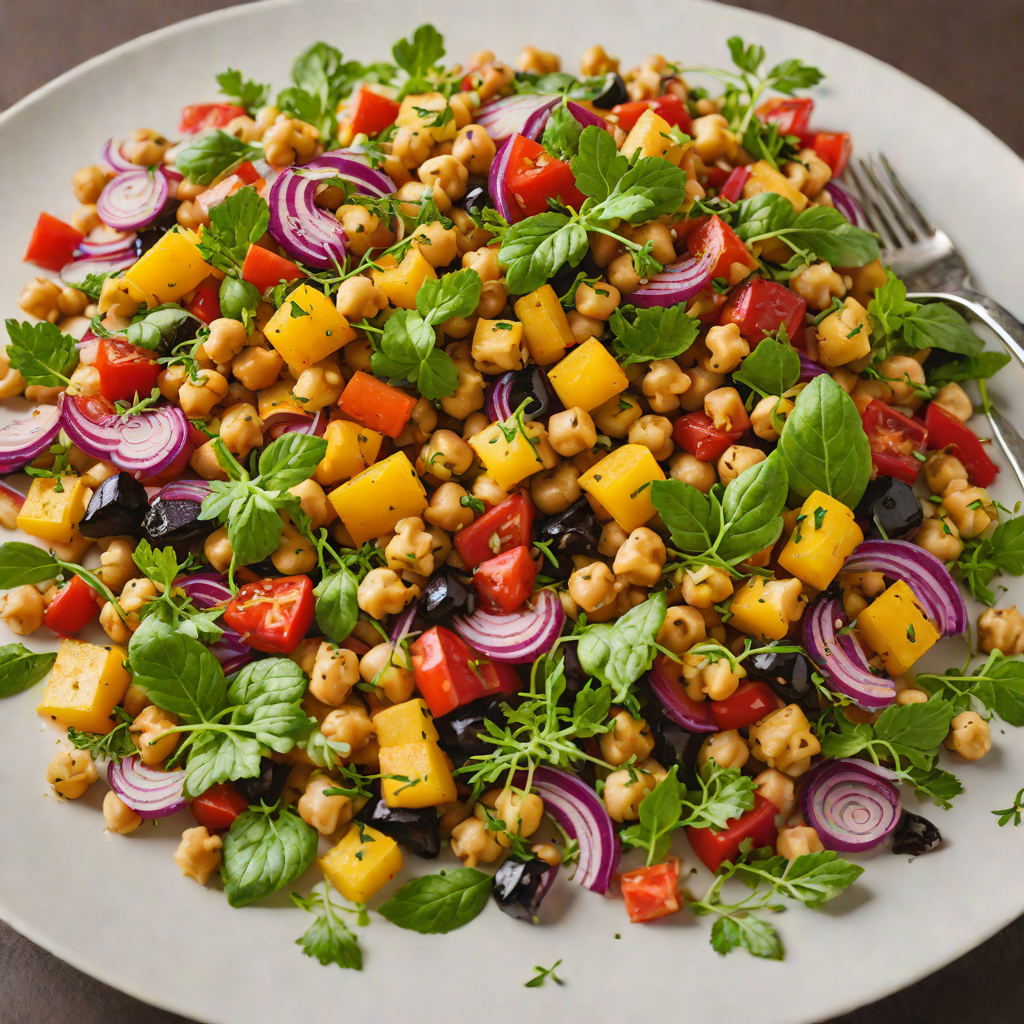 Regional-Inspired Roasted Vegetable and Chickpea Salad