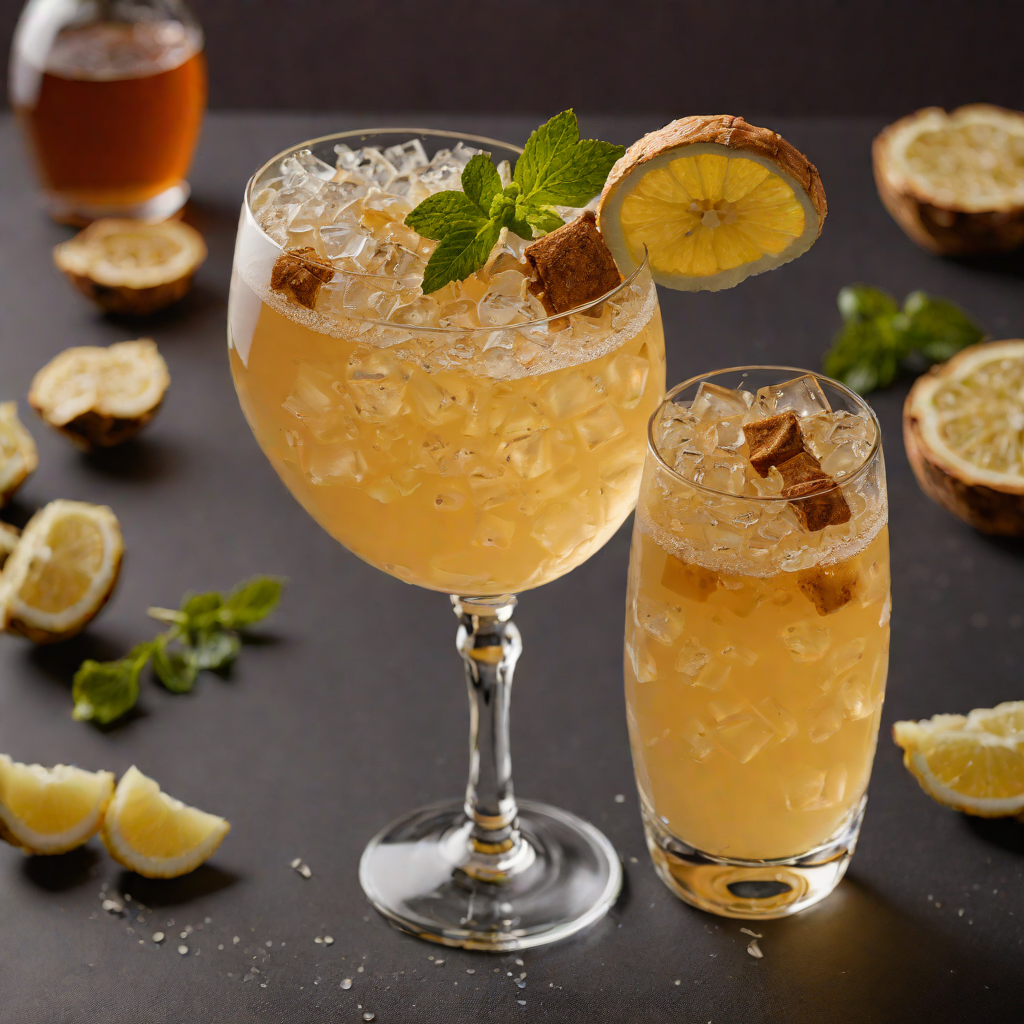 Ginger-Honey Bourbon Fizz