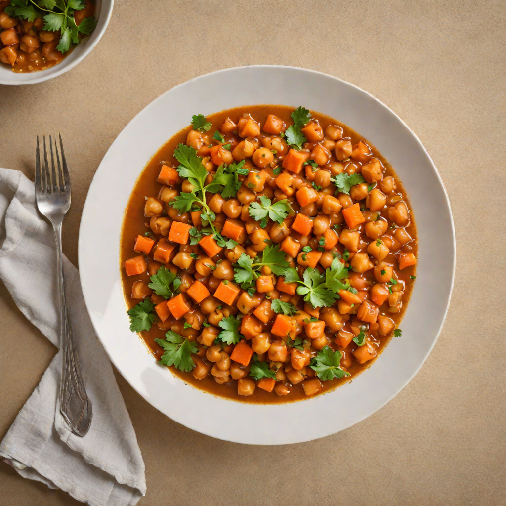 Moroccan Cumin-Spiced Chickpea and Carrot Stew