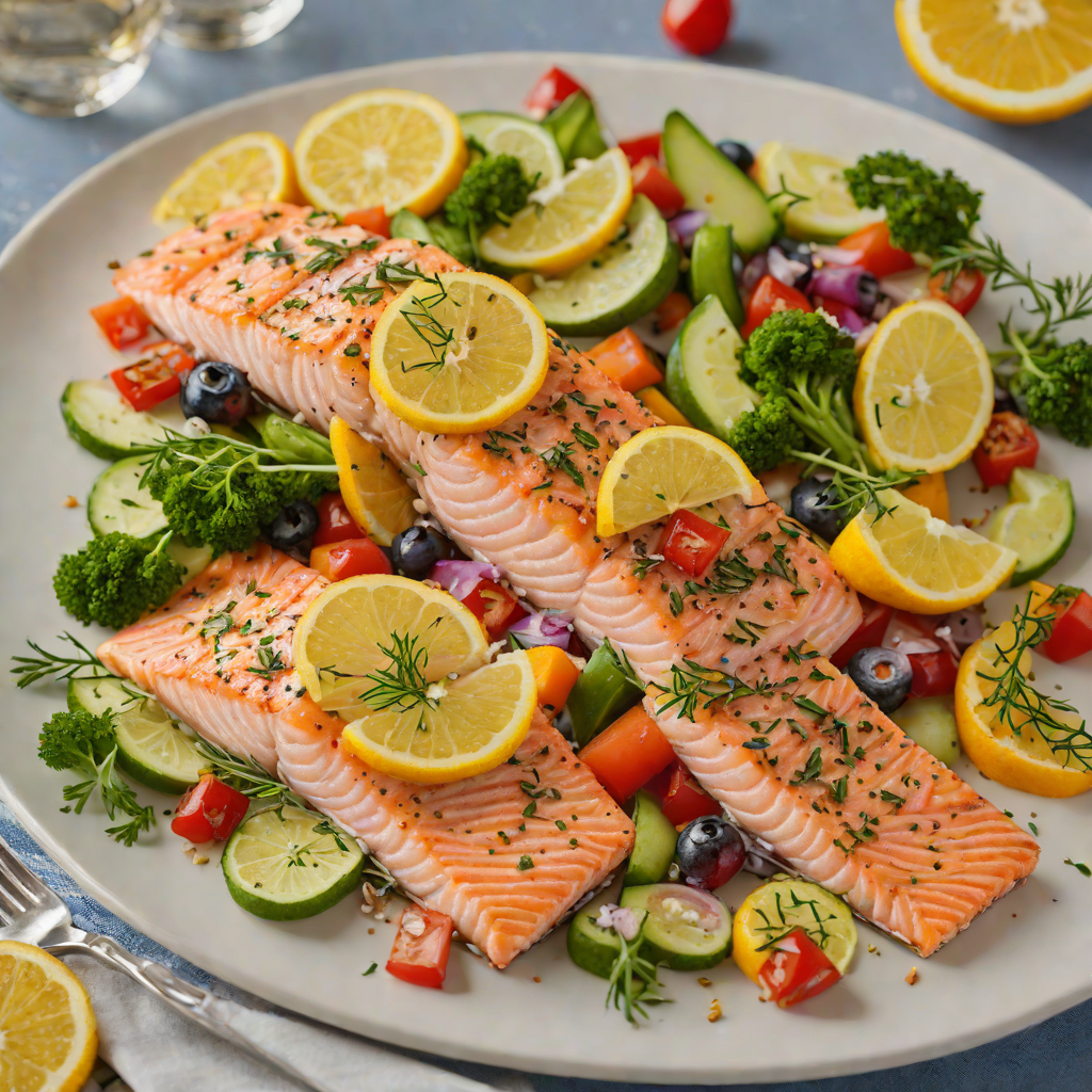 Sheet Pan Citrus-Herb Salmon with Vegetable Medley