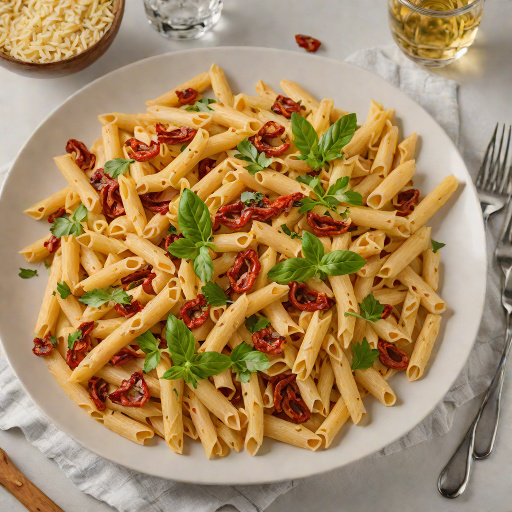 Creamy Vodka Penne with Sun-Dried Tomatoes