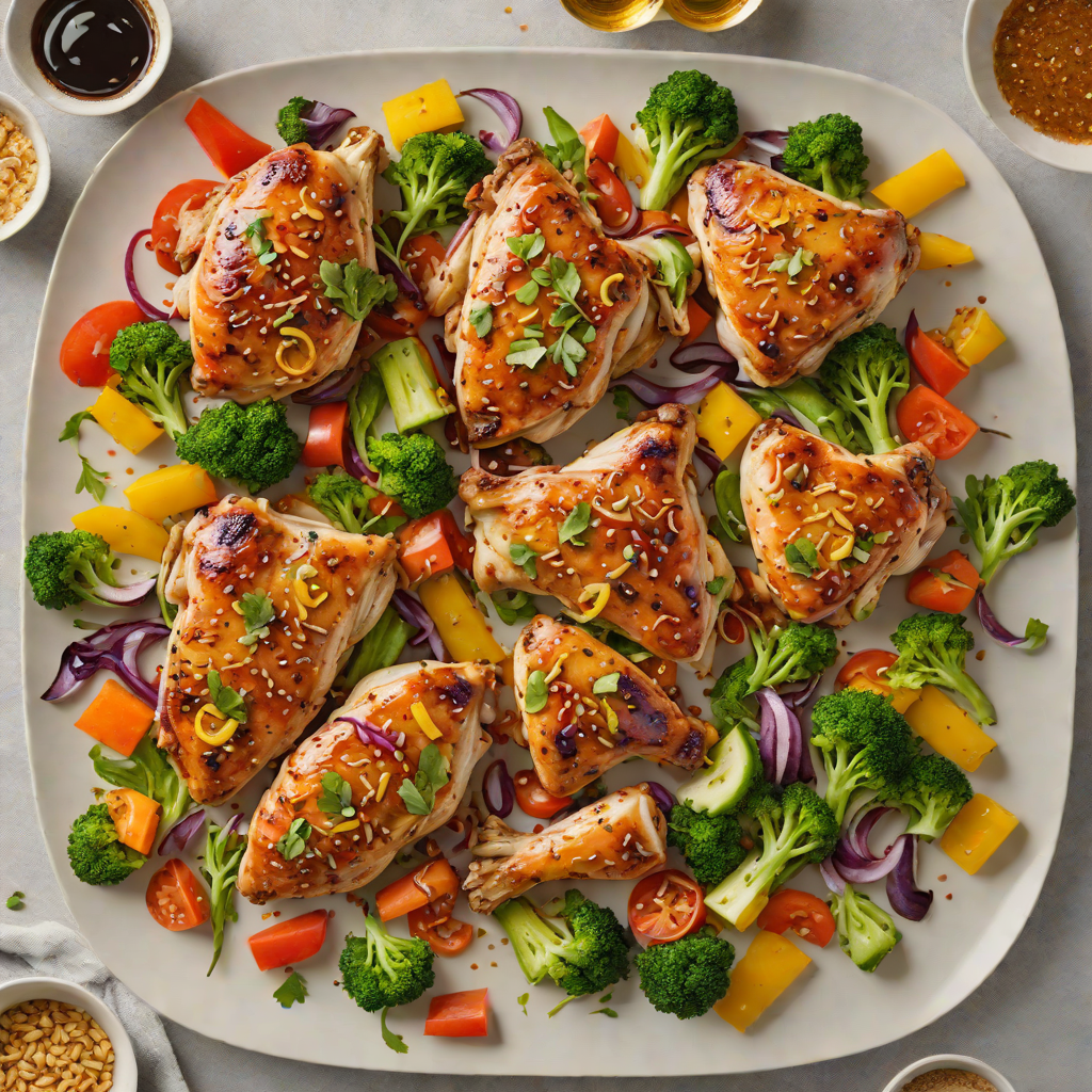 Sheet Pan Honey-Soy Chicken with Rainbow Veggies