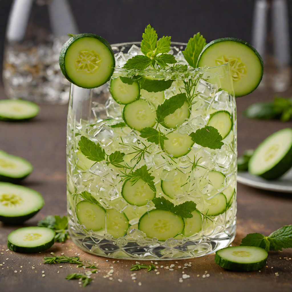 Herbed Gin and Cucumber Smash