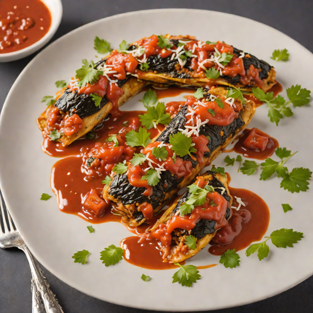 Charred Chile Rellenos with Quesillo and Tomato Sauce