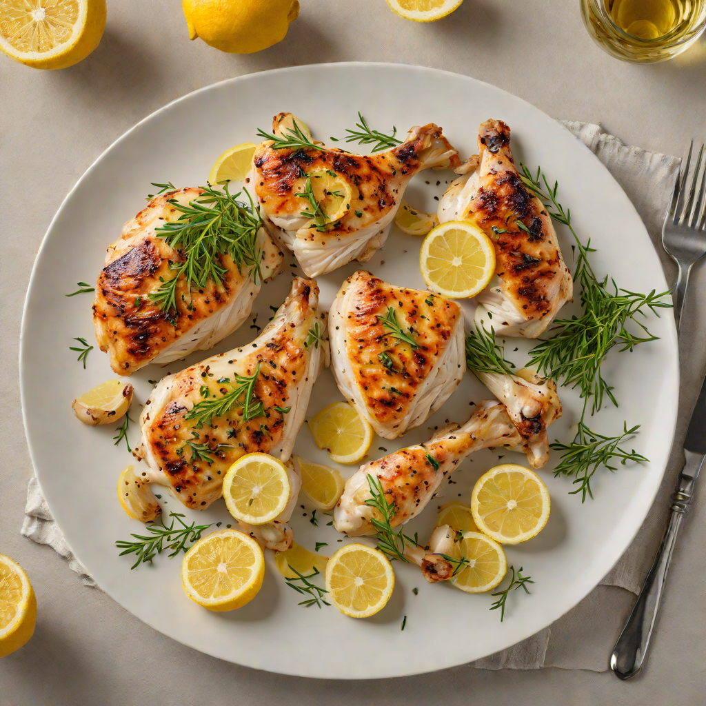 Pan-Seared Chicken with Lemon and Garlic Thyme Butter