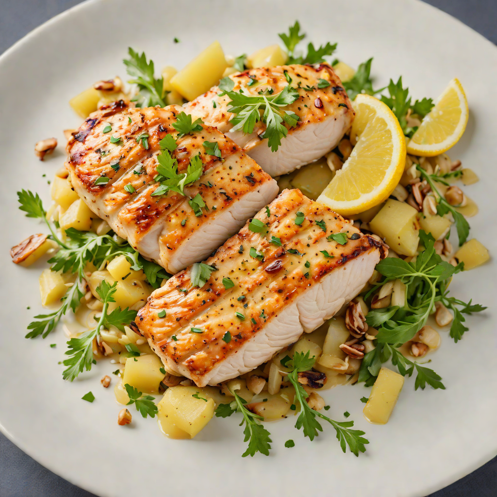 Pan-Seared Chicken Breast with Garlic Lemon Vinaigrette