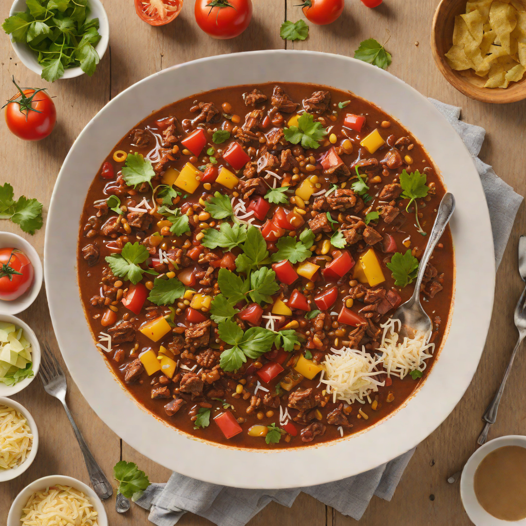 Slow-Cooked Beef Chili with Smoky Chipotle and Tomatoes
