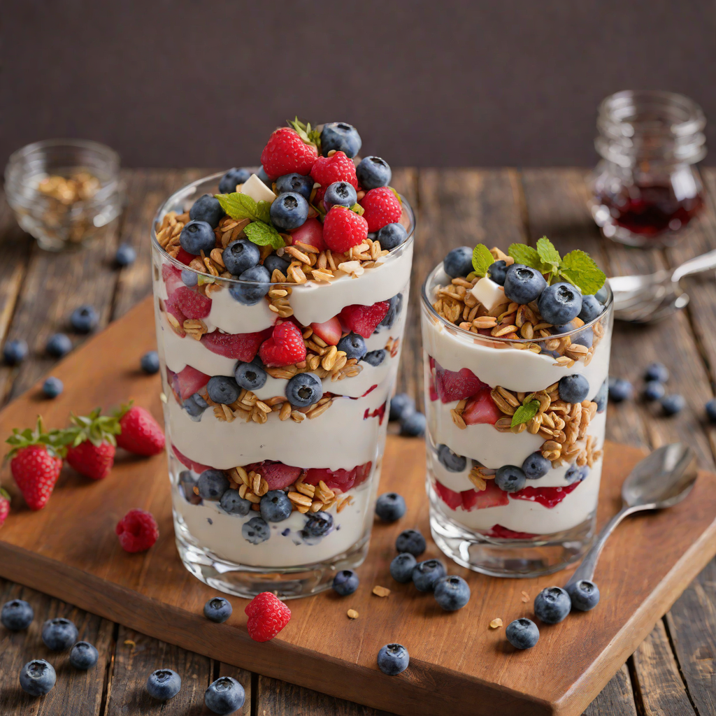 Blue Angel-Inspired berry Parfait