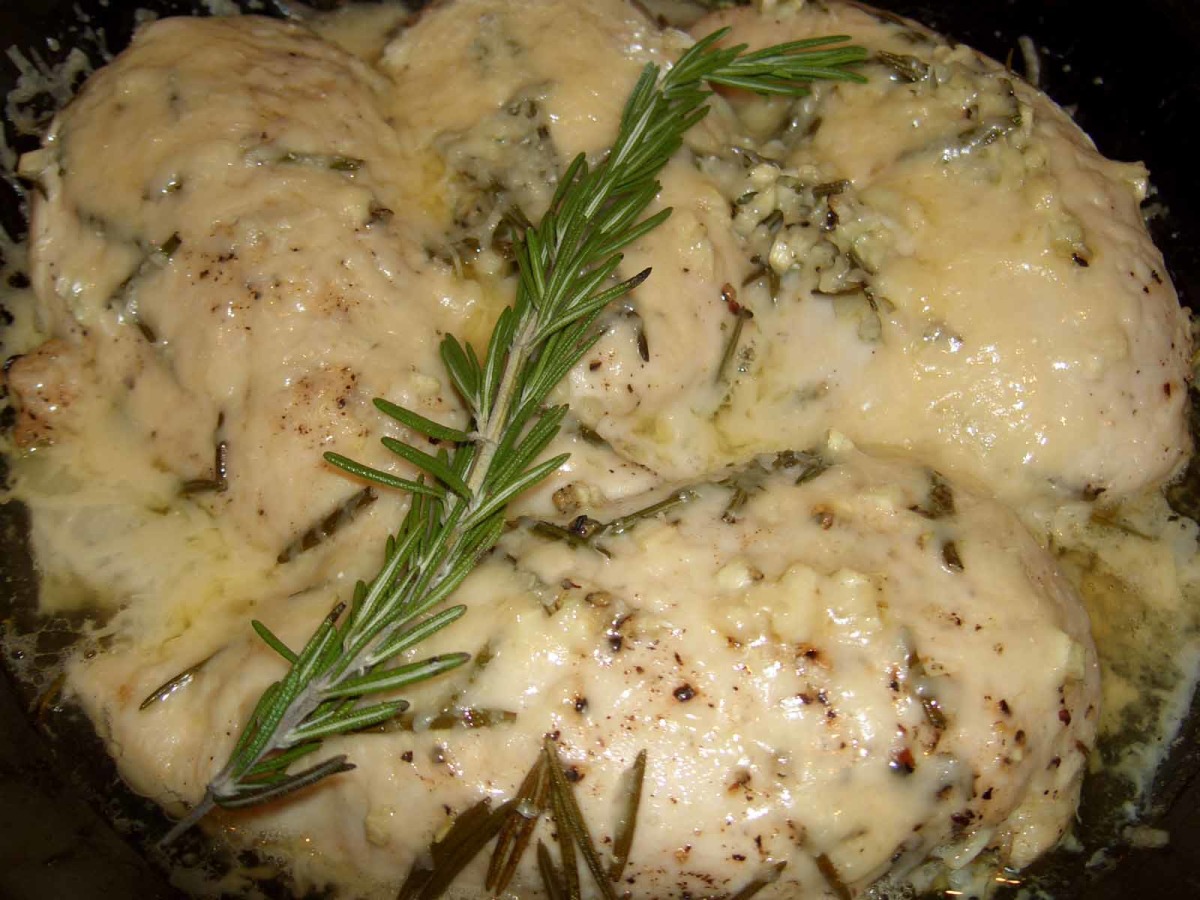 Herb-Crusted Chicken with Perennial Rosemary
