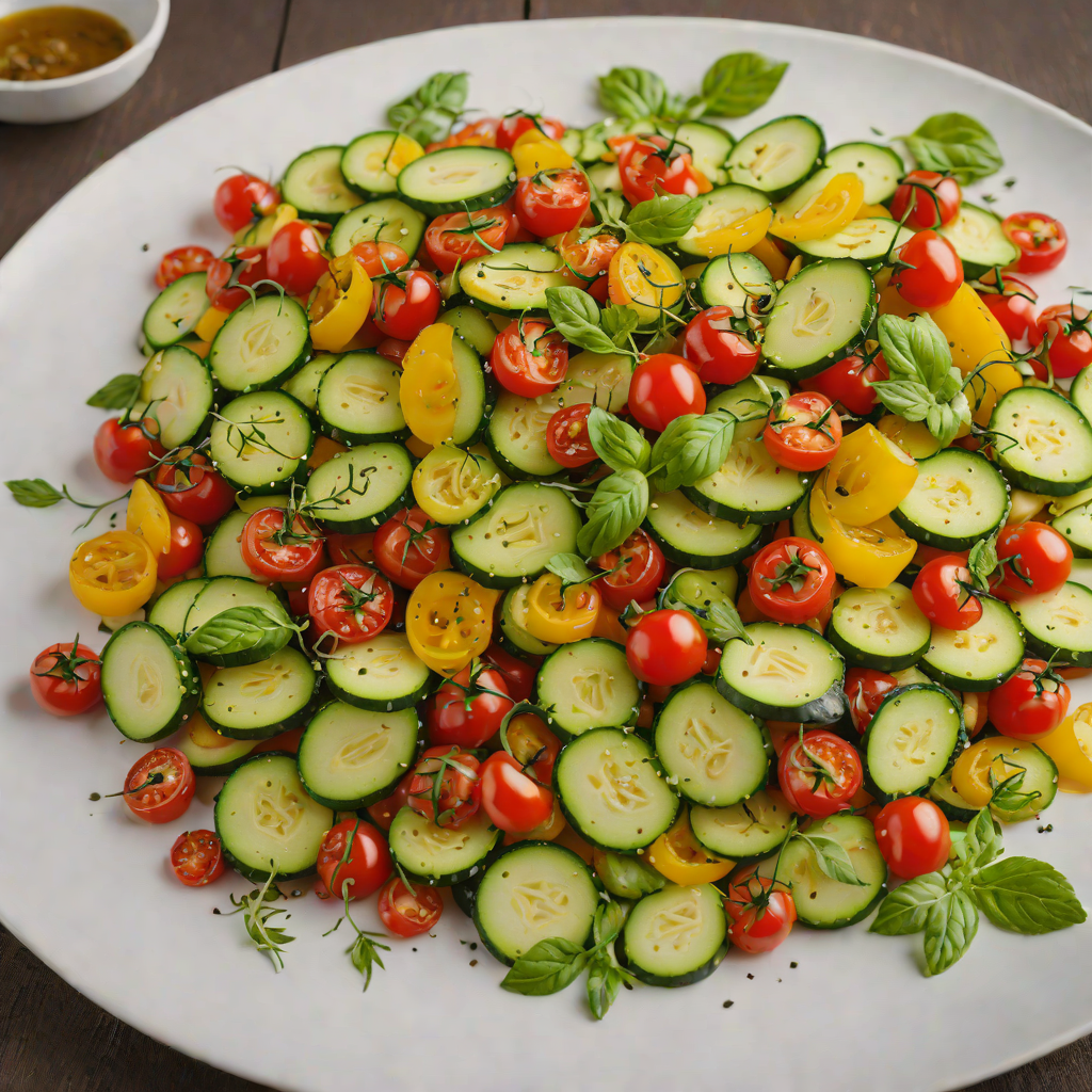Sautéed Zucchini and Cherry Tomato Salad with Basil