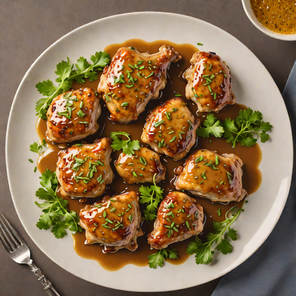 Sautéed Chicken Thighs with Maple-Mustard Glaze