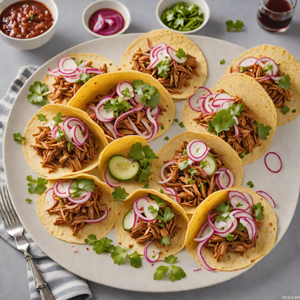 Slow-Cooked Chipotle Pulled Pork Tacos with Pickled Onions