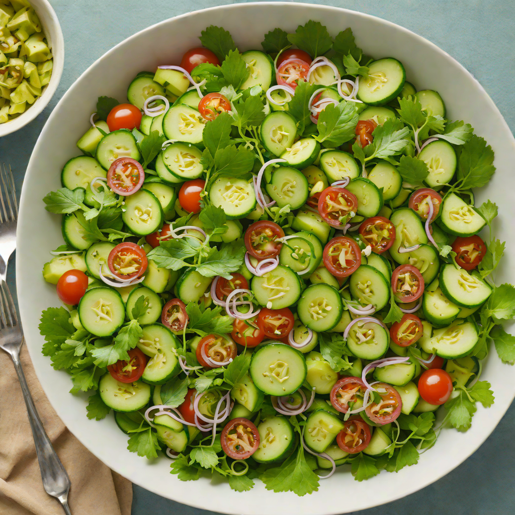 Quick Pickled Tomatillo and Cucumber Salad