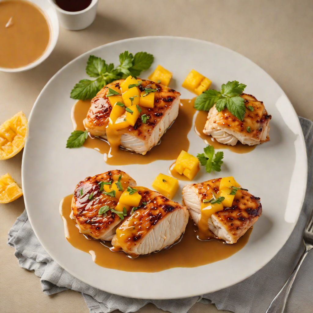 Pan-Seared Chicken with Sweet and Tangy Mango Glaze