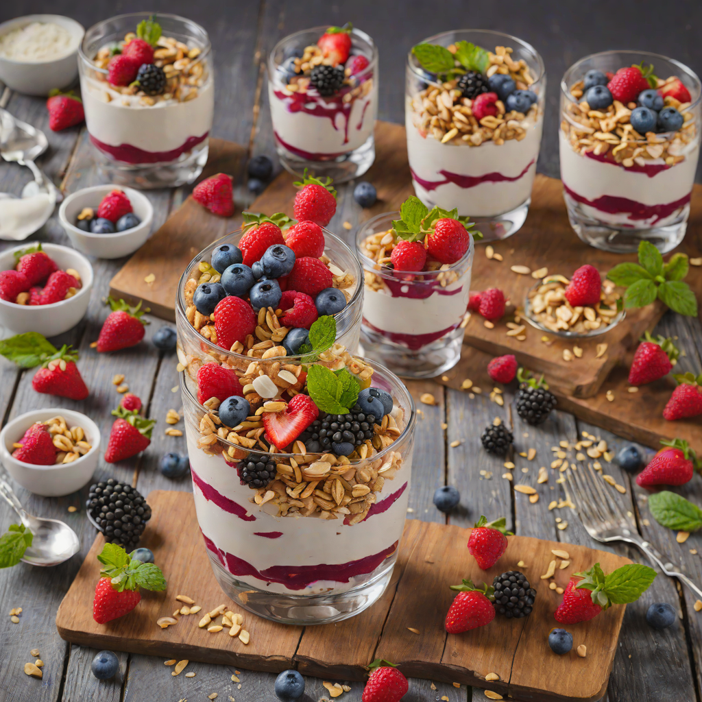 No-Bake Berry Mascarpone Parfaits with Almond Crunch