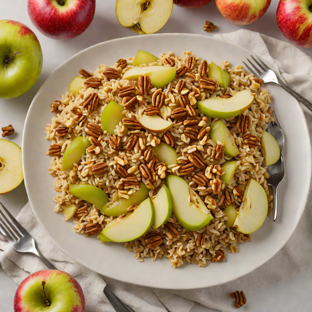 Half-Baked Apple Cinnamon Oatmeal with Walnuts