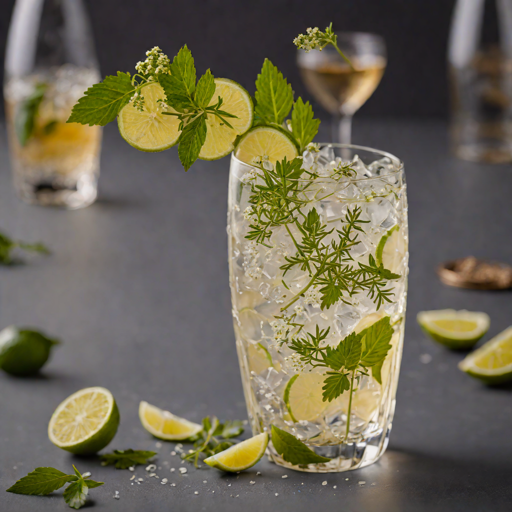Herb-Infused Gin and Elderflower Tonic