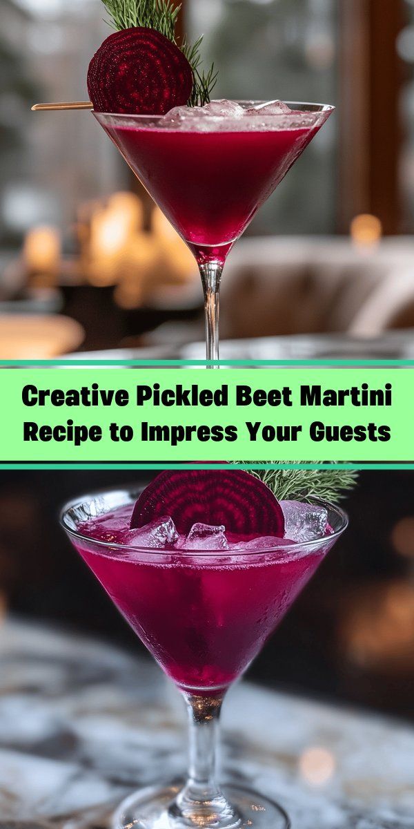 Roasted Beet and Vodka Martini