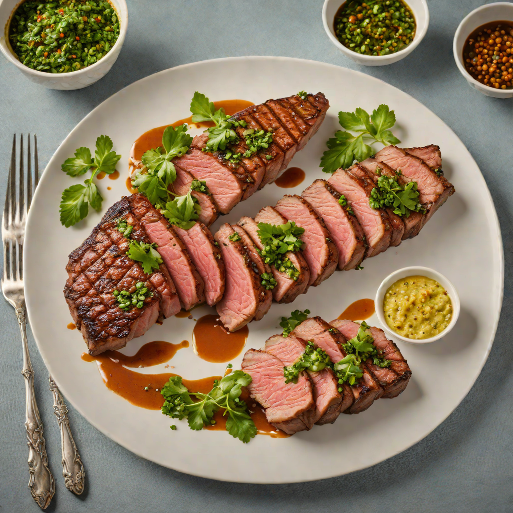 Grilled Brazil-Style Picanha with Chimichurri