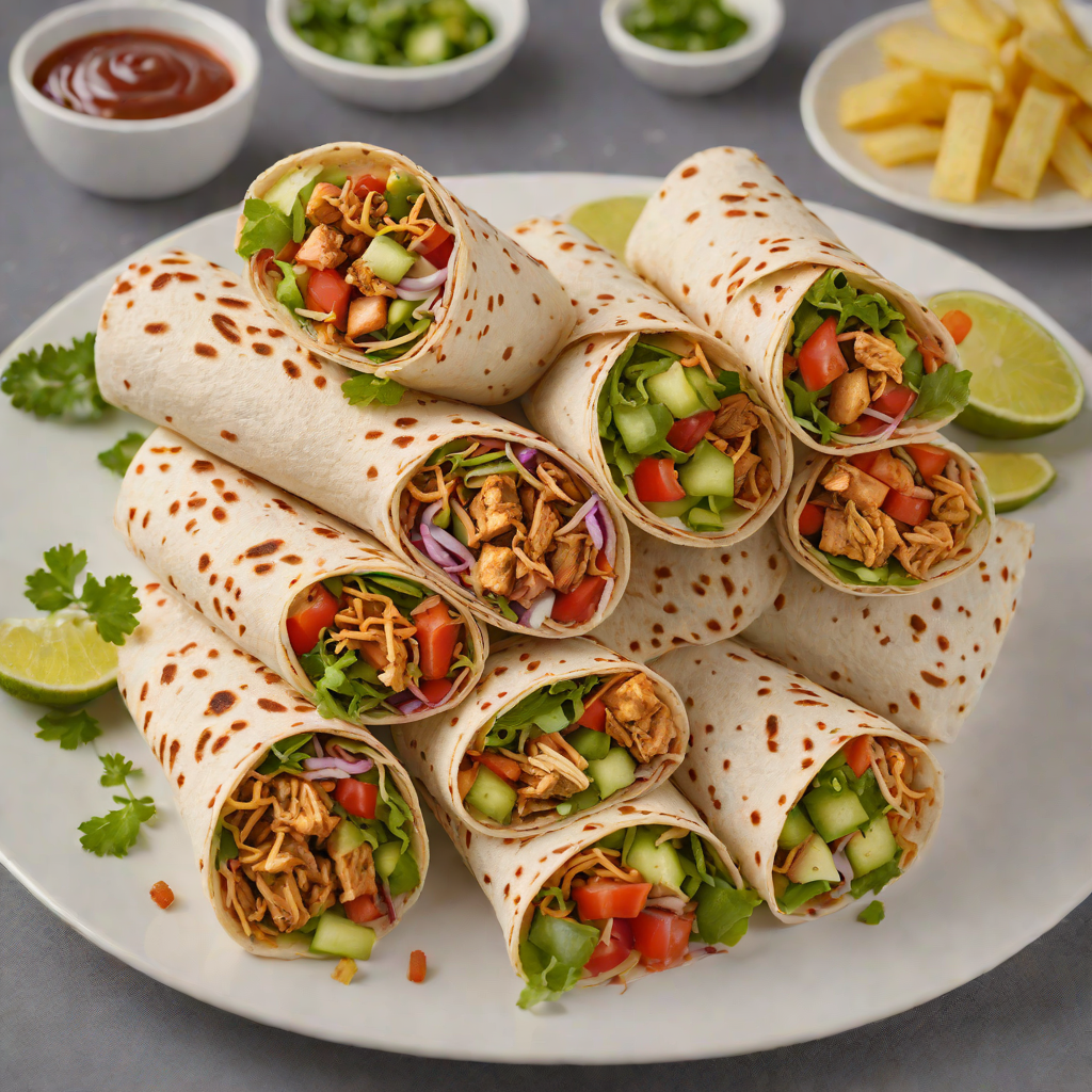 Ferah Tex-Med Chicken Shawarma Wraps
