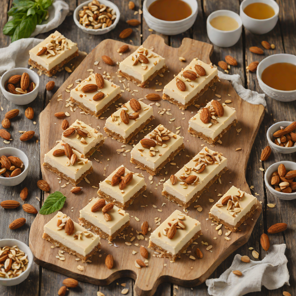 No-Bake Honey Almond Cheesecake Bars