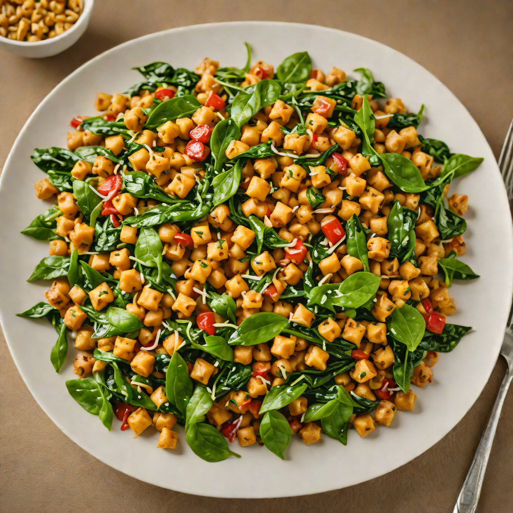 Spiced Chickpea and Spinach Stir Fry