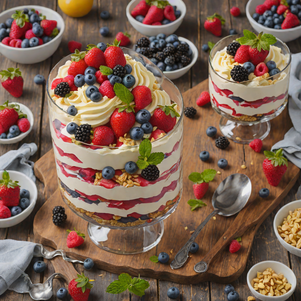 No-Bake Berry Mascarpone Trifle