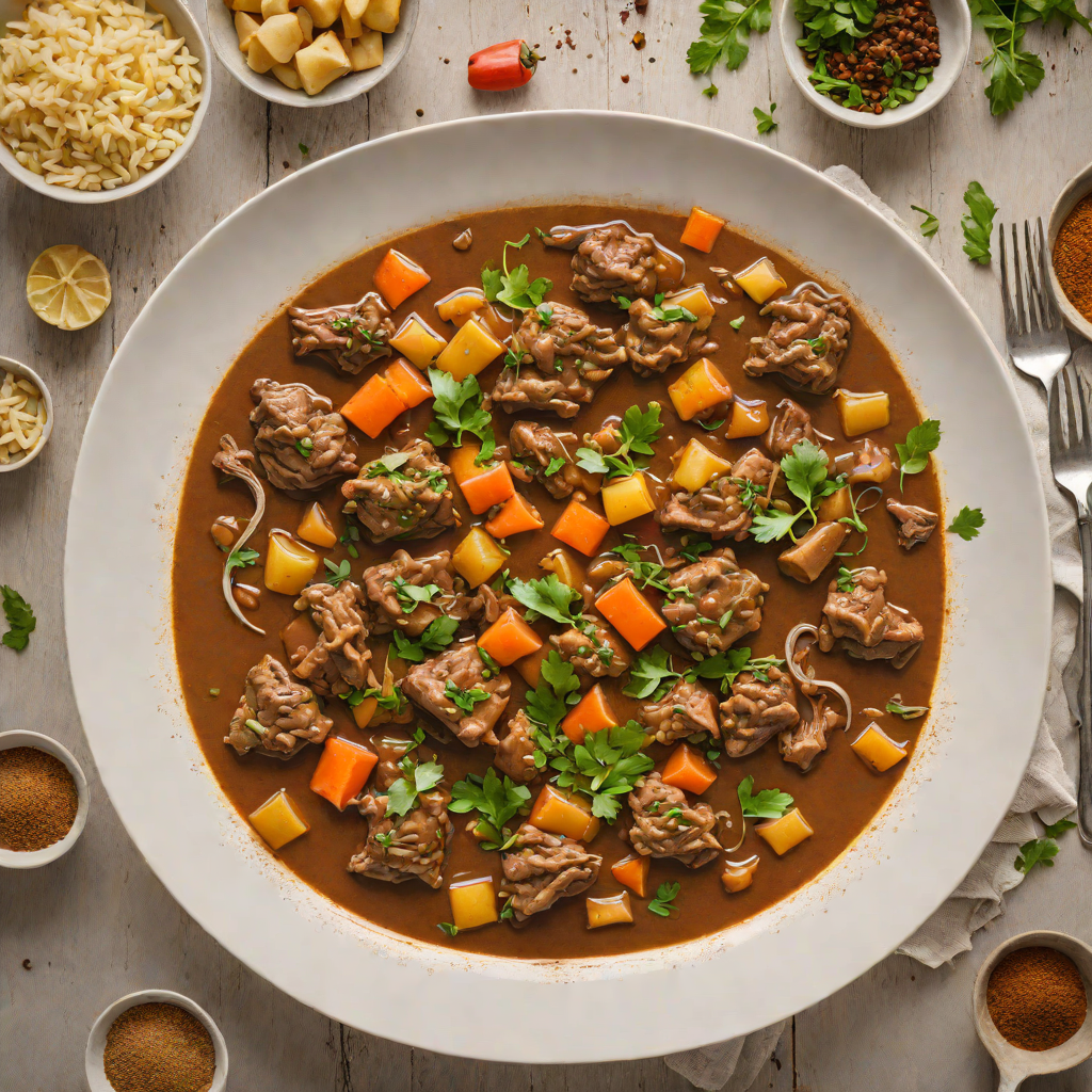 Slow-Simmered Lamb Stew with Iraqi Baharat Spice