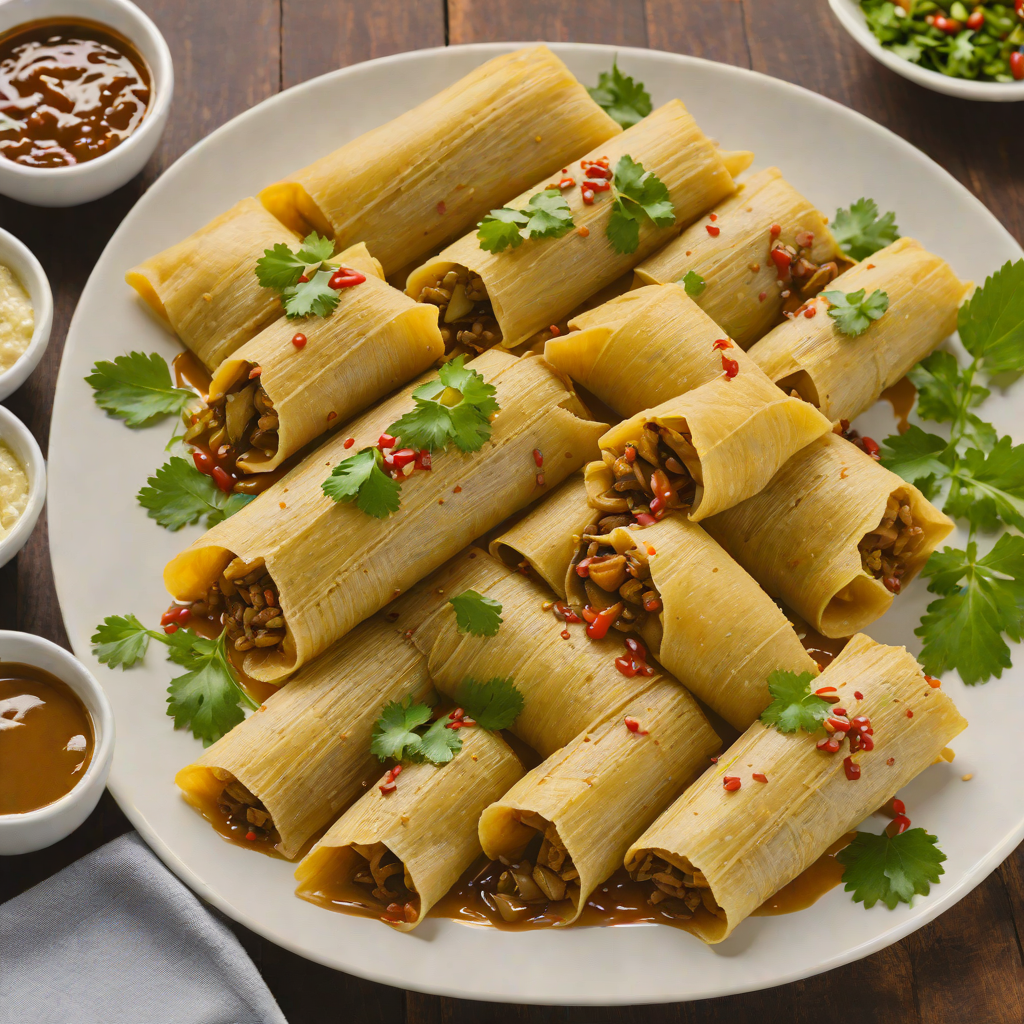 Steamed Oaxacan-Style Tamales with Green Chile and Pork