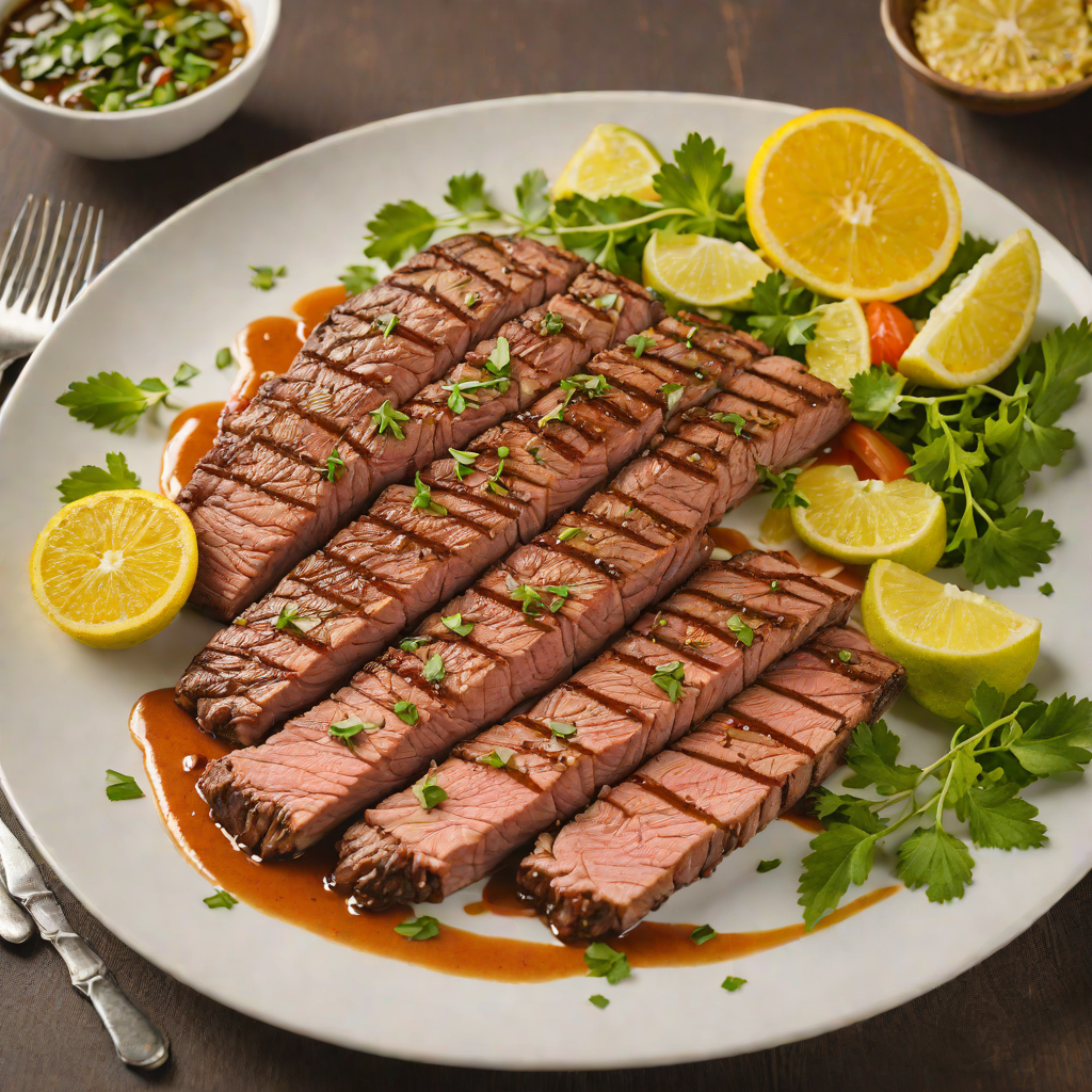 Grilled Brazil-Style Citrus-Marinated Flank Steak
