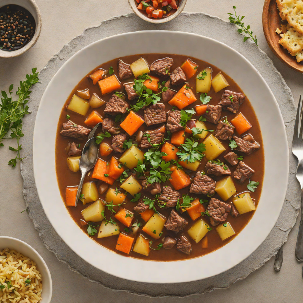 One-Pot Moscow-Inspired Beef and Root Vegetable Stew