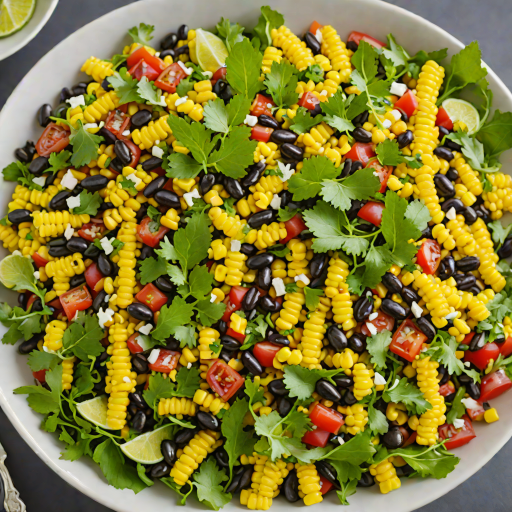Detroit-Inspired Sweet Corn and Black Bean Salad with Lime Vinaigrette