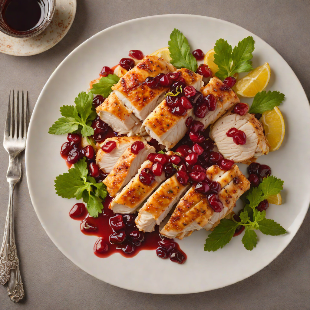 Pan-Seared Chicken with Tangy Cranberry-Ginger Sauce