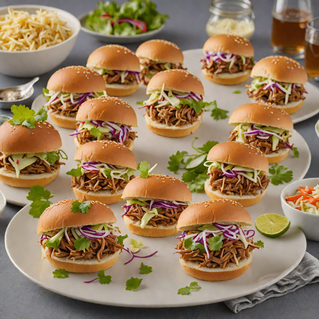 Game Day Pulled Pork Sliders with Spicy Slaw