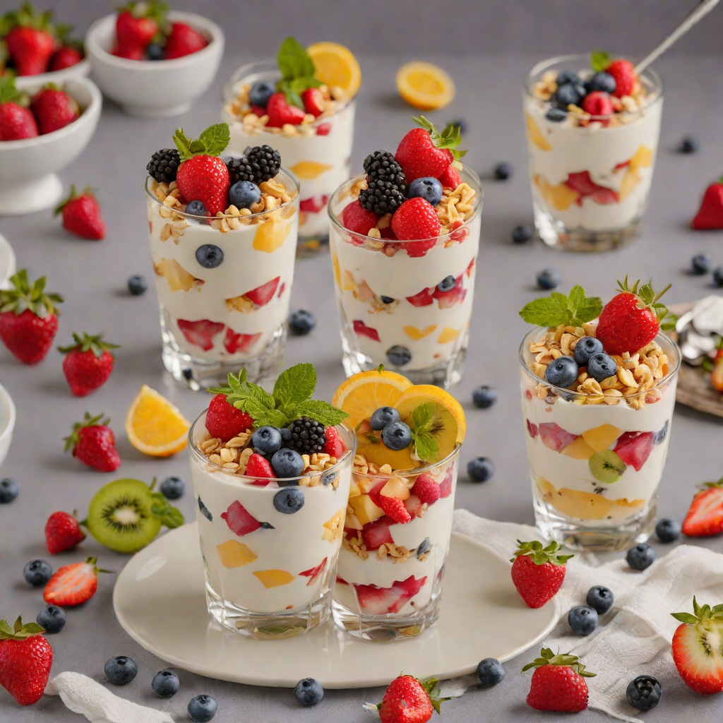 No-Bake Mini Fruit Yogurt Parfaits
