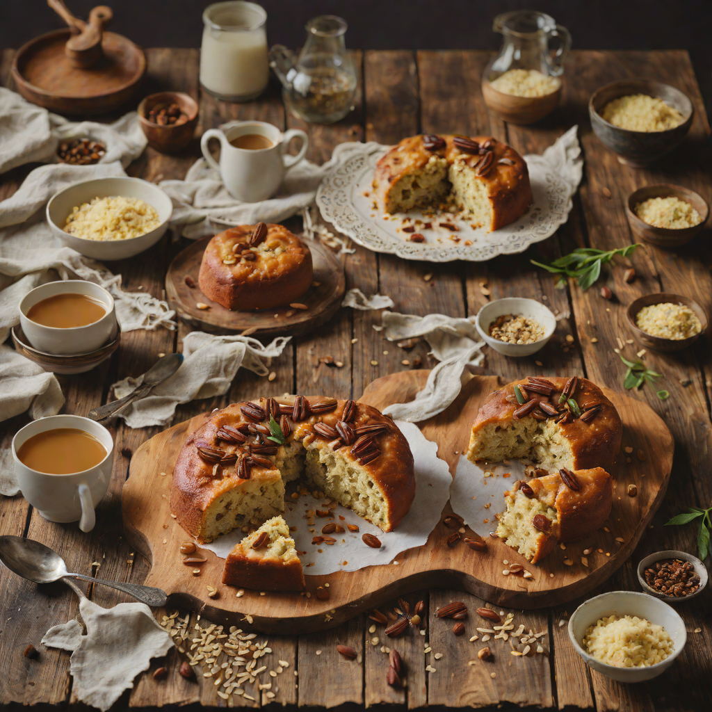 Iraqi Date and Cardamom Semolina Cake