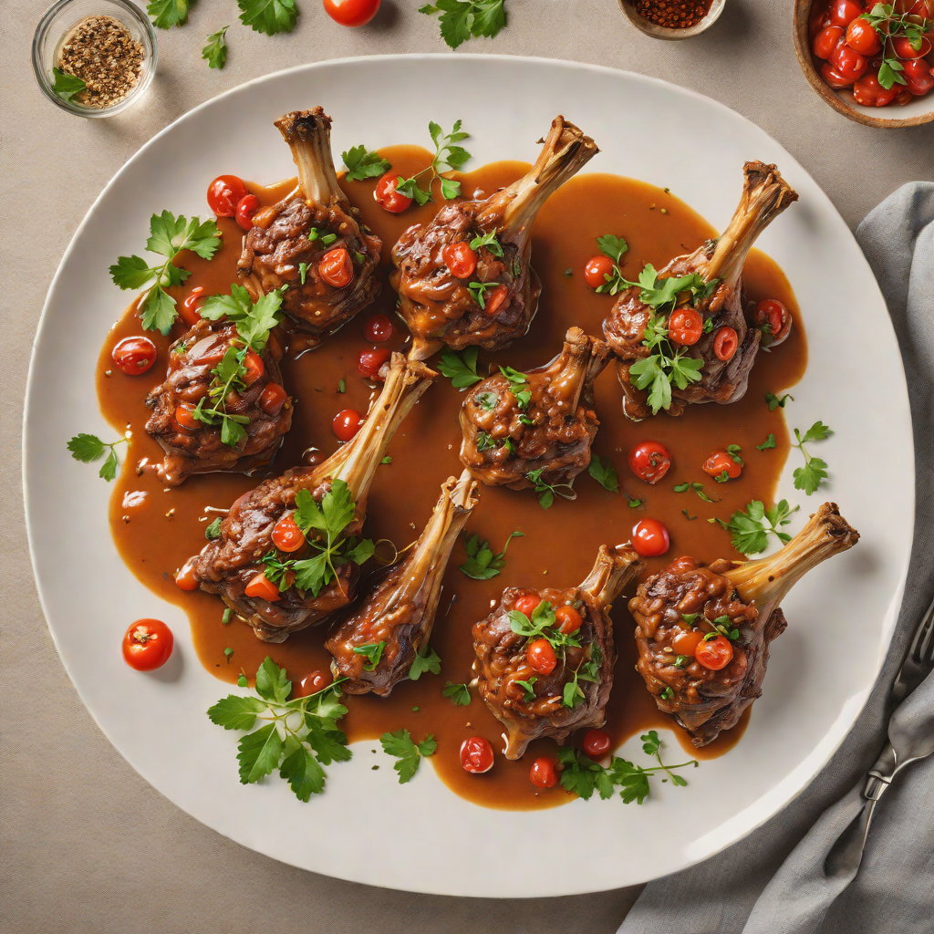 Slow-Cooked Lamb Shanks with Bush Tomato and Smoked Paprika