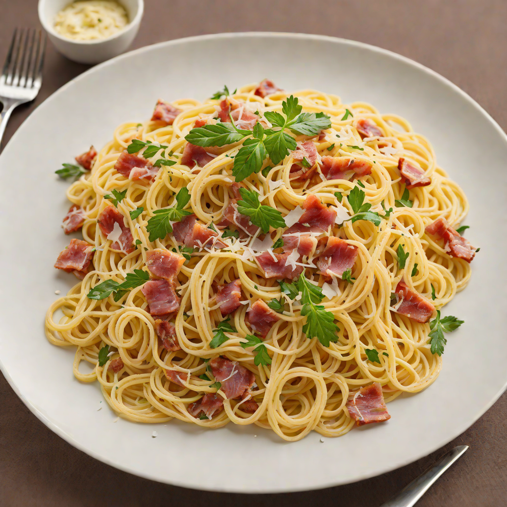 Spaghetti Carbonara with Pecorino and Pancetta