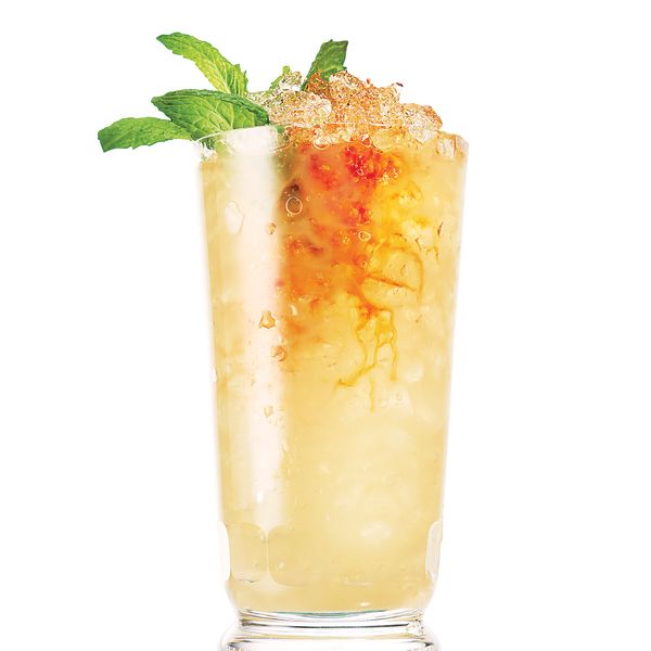 Tropical Basil Rum Swizzle