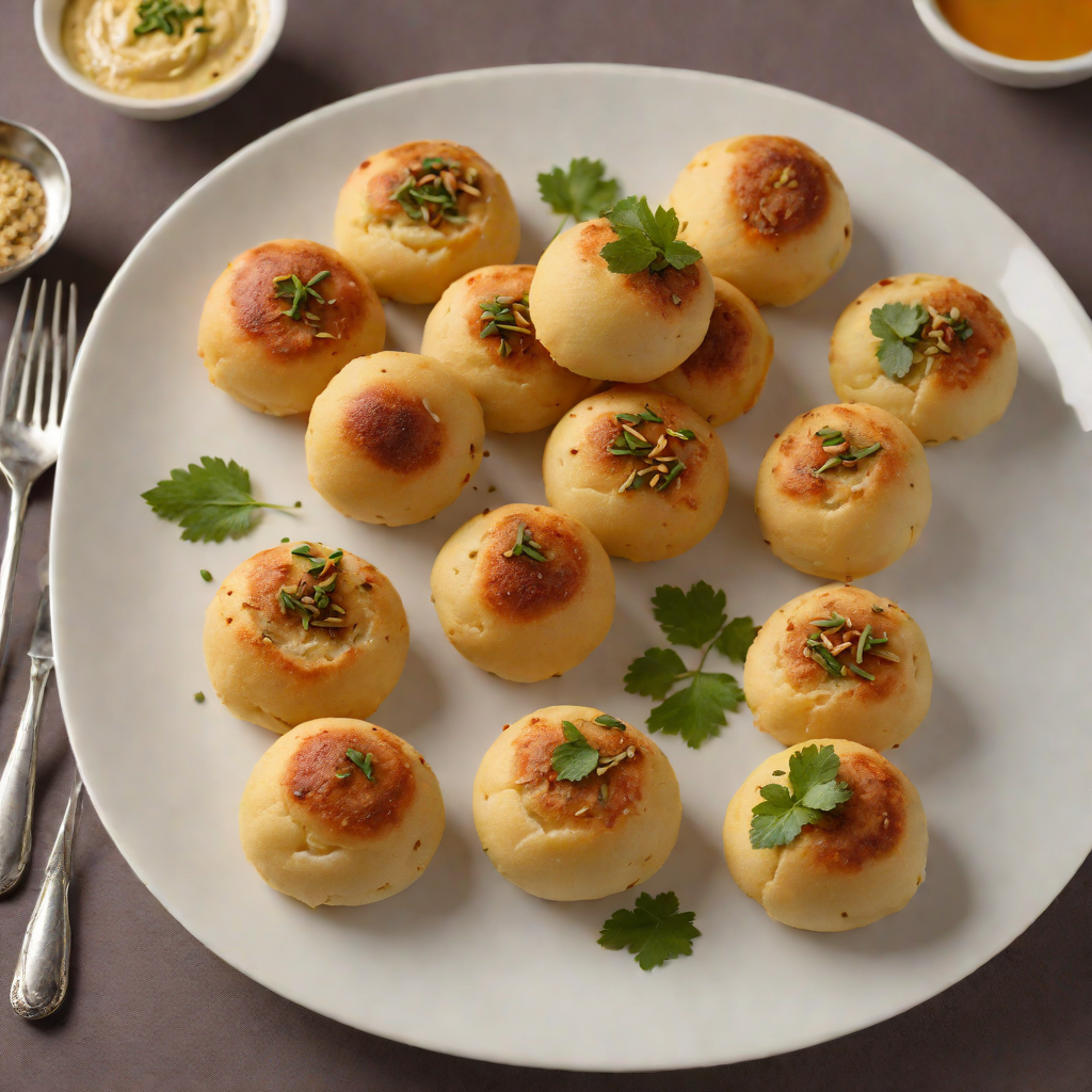 Pan-Fried Litti with Spiced Sattu Filling